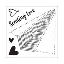 Sizzix Framelits Die & Stamp Set By Lindsey Serata 7/Pkg Paper Airplane Love