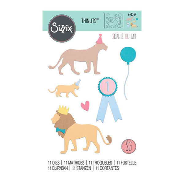 Sizzix Thinlits Dies By Sophie Guilar 11 pack Party Cats