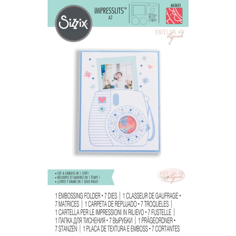 Sizzix - Impresslits - Die and Embossing Set - Instant Camera*