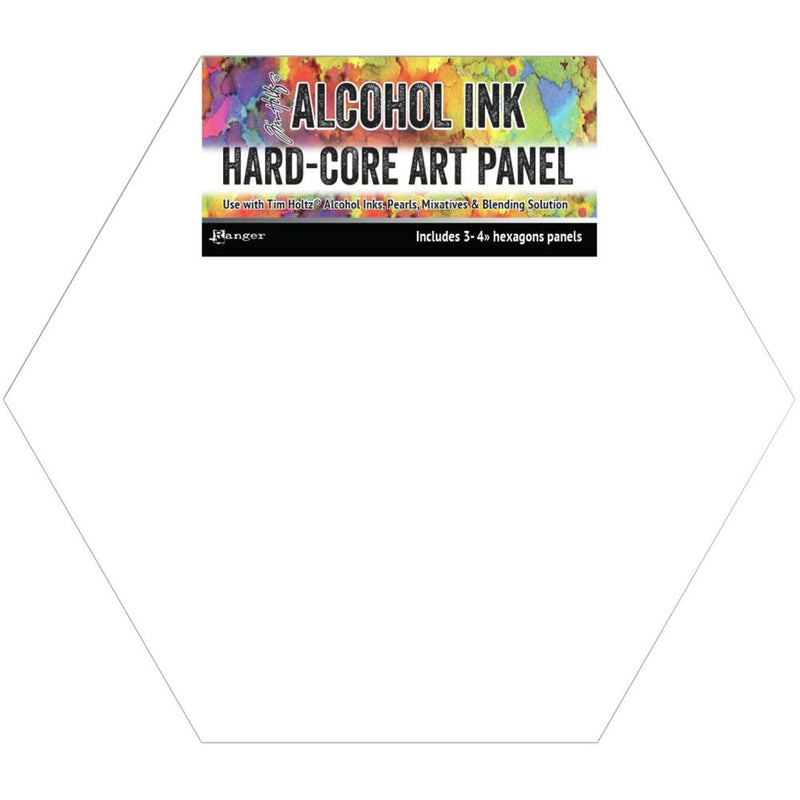 Tim Holtz Alcohol Ink Hard Core Art Panel 4in x 4in 3 pack Hexagon*