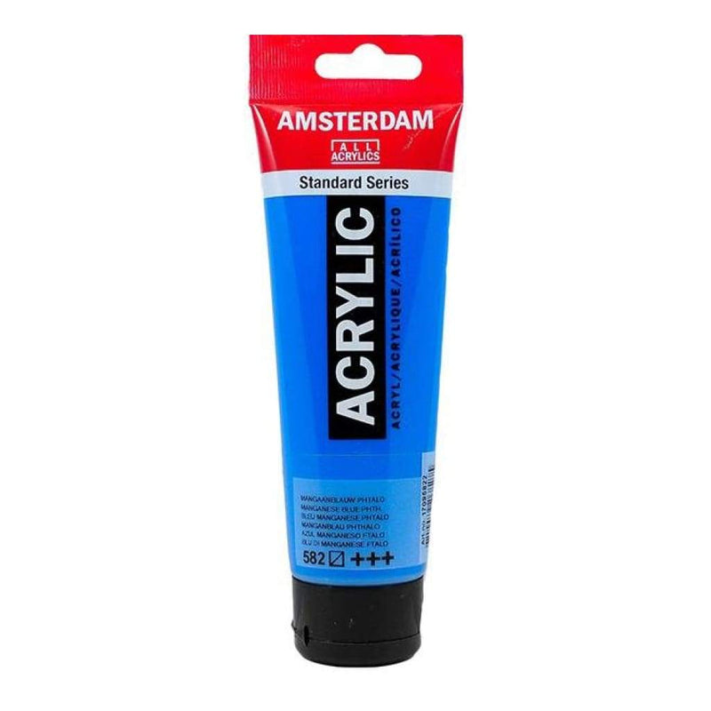 Talens - Amsterdam Standard Acrylic Paint 120ml - Manganese Blue Phthalo 582