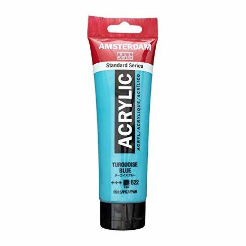 Talens - Amsterdam Standard Acrylic Paint 120ml - Turquoise Blue 522