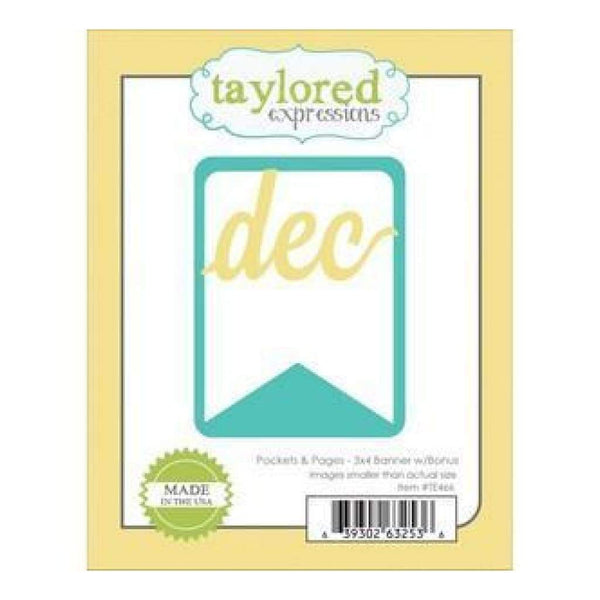 Taylored Expressions Die Taylored Expressions Die Pockets & Pages 3In.X4in. Banner