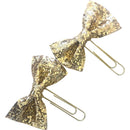 Teresa Collins Glitter Bow Tie Paper Clips 2 pack