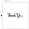Crafters Workshop Cookie & Cake Stencils 5.5 inch X5.5 inch - Thank You