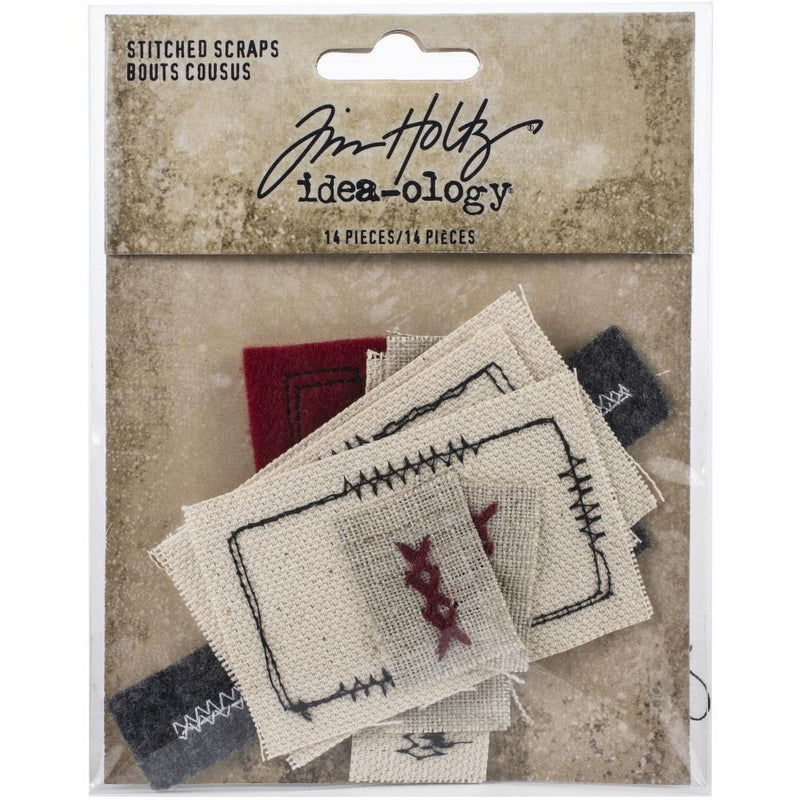 Tim Holtz Idea-Ology Stitched Scraps 14 pack*