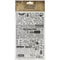 Tim Holtz Idea-Ology Remnant Rubs Rub-Ons 4.75in x 7.75in 2 pack Specimen