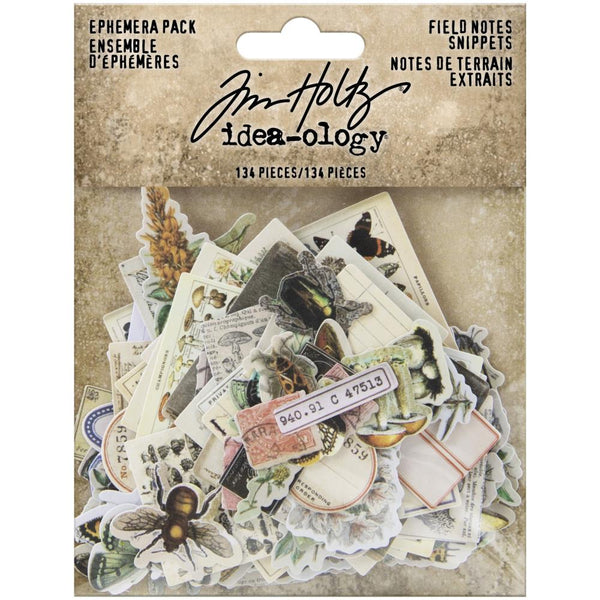 Tim Holtz Idea-Ology Ephemera Pack Field Notes