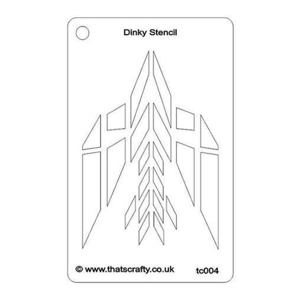 That's Crafty Dinky Stencil 3In.X4.75In. Abstract Bird