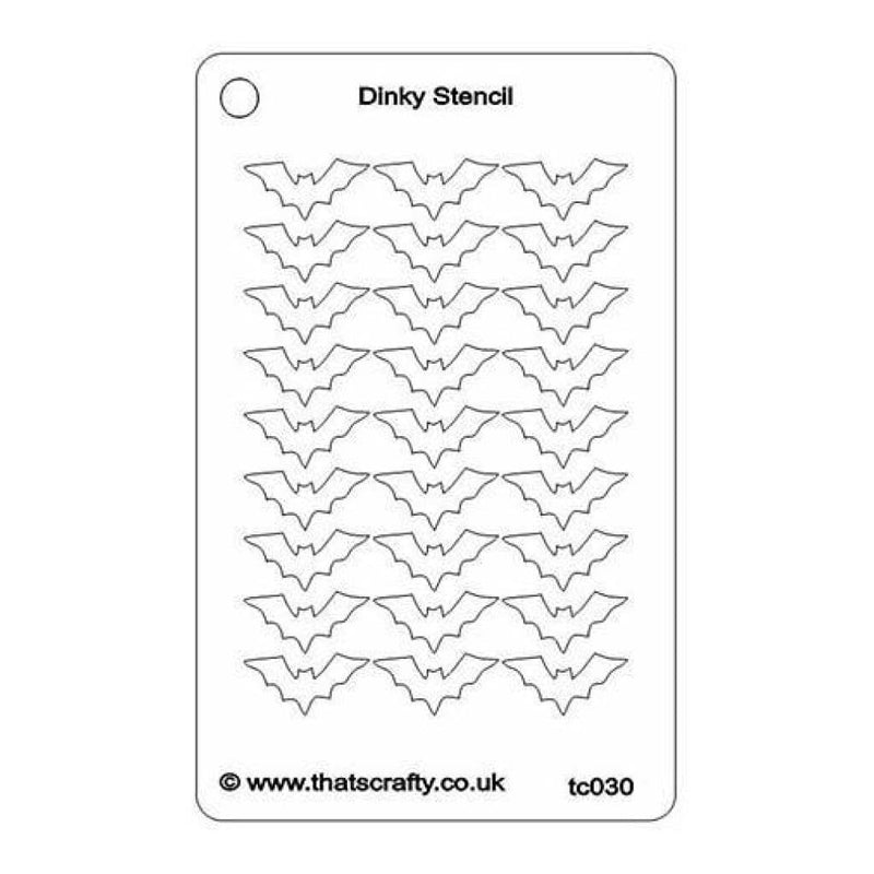 That's Crafty Dinky Stencil 3In.X4.75In. Bat Background