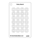 That's Crafty Dinky Stencil 3In.X4.75In. Quarter Circles Background