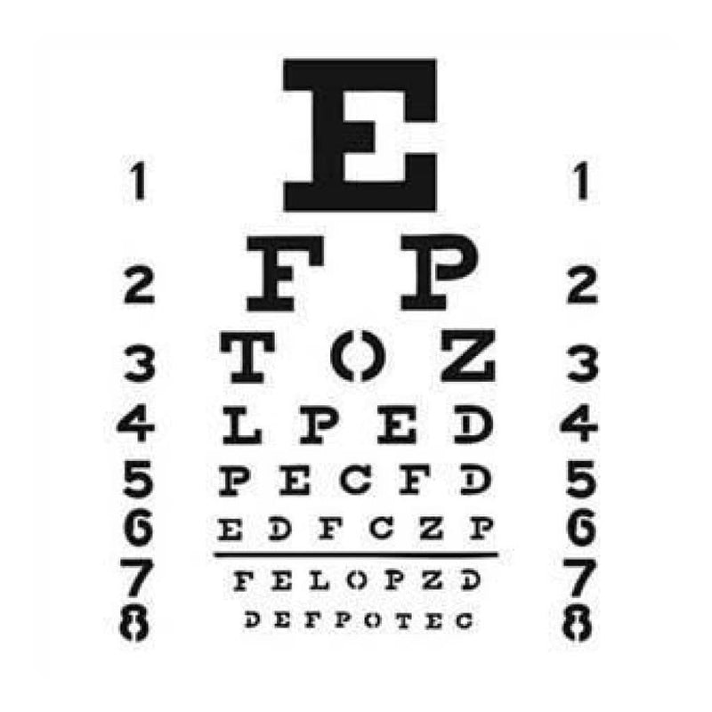 The Crafters Workshop - 12X12 Template - Eye Chart