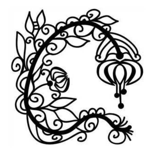 The Crafters Workshop - 12X12 Template - Graceful Flower