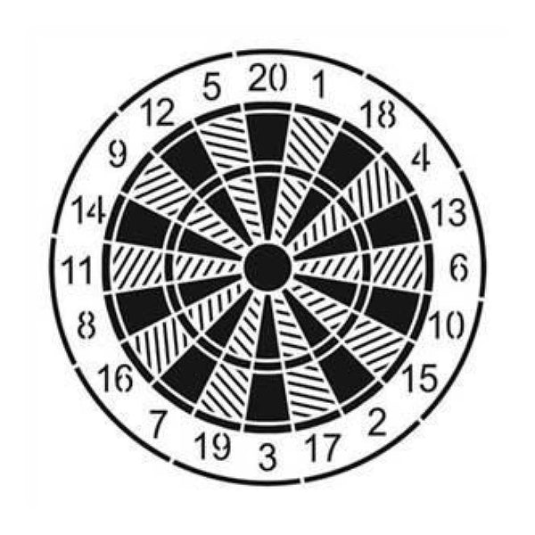 The Crafters Workshop 6X6 Template - Dartboard