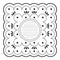 The Crafters Workshop 6X6 Template - Dotted Scallop