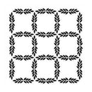 The Crafters Workshop - 6X6 Template - Leaf Grid