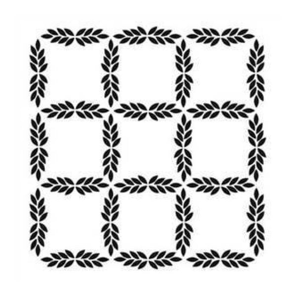 The Crafters Workshop - 6X6 Template - Leaf Grid