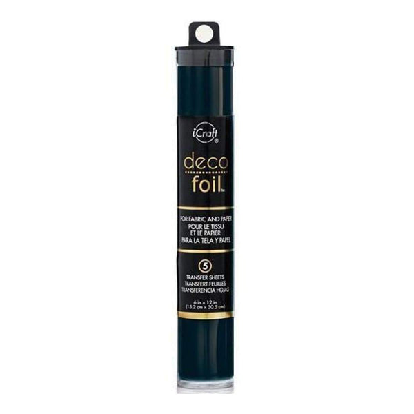 Thermoweb Deco Foil 6 Inch X12 Inch  5 Pack  Black