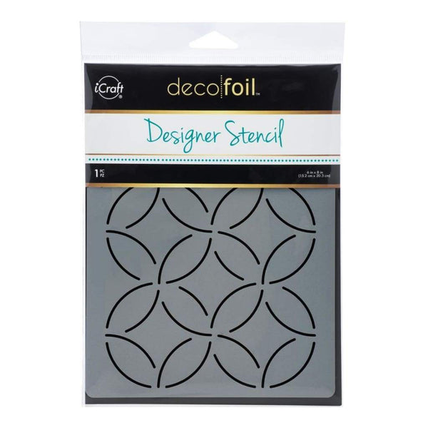 Thermoweb Deco Foil Designer Stencil 6 inch X8 inch Abstract Circles