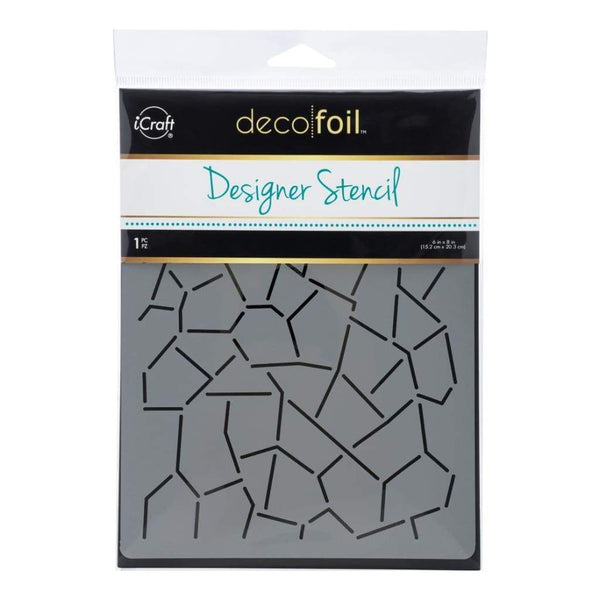 Thermoweb Deco Foil Designer Stencil 6 inch X8 inch Crackle