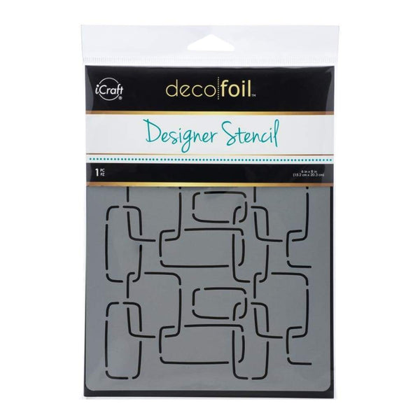 Thermoweb Deco Foil Designer Stencil 6 inch X8 inch Modern Links