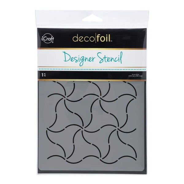 Thermoweb Deco Foil Designer Stencil 6 inch X8 inch Pinwheels