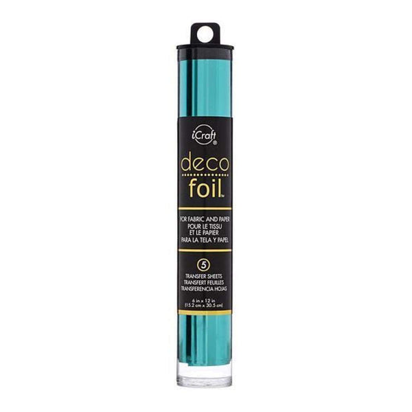 Thermoweb - Deco Foil Transfer Sheets 6 Inch X12 Inch  5 Pack - Aqua