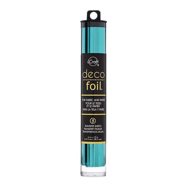 Thermoweb - Deco Foil Transfer Sheets 6 Inch X12 Inch  5 Pack - Aqua