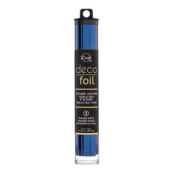 Thermoweb - Deco Foil Transfer Sheets 6 Inch X12 Inch  5 Pack - Deep Blue