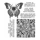 Tim Holtz Cling Rubber Stamp Set 7In. X8.5In.  Perspective