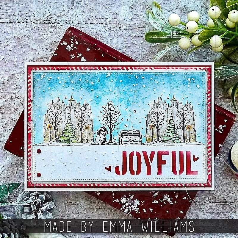 Tim Holtz Cling Stamps 7"x 8.5"- Holiday Sketchbook*