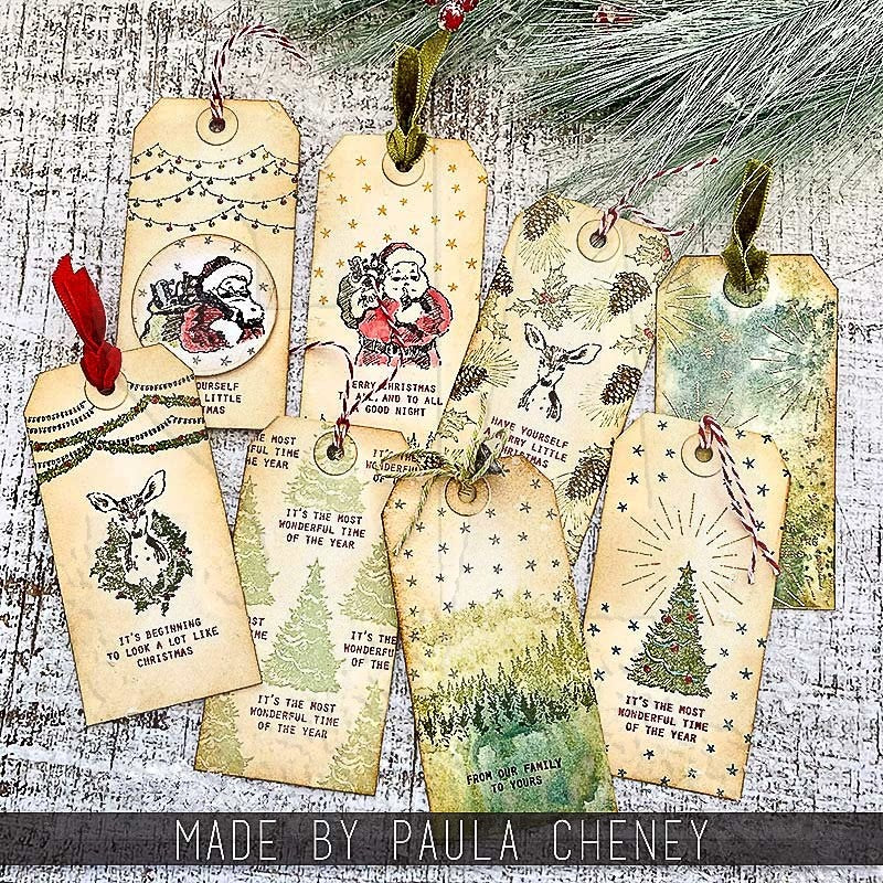 Tim Holtz Cling Stamps 7"x 8.5" - Darling Christmas*