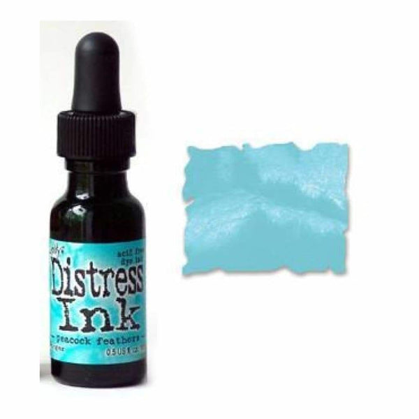 Tim Holtz - Distress Ink Reinkers 14Ml -  Peacock Feathers