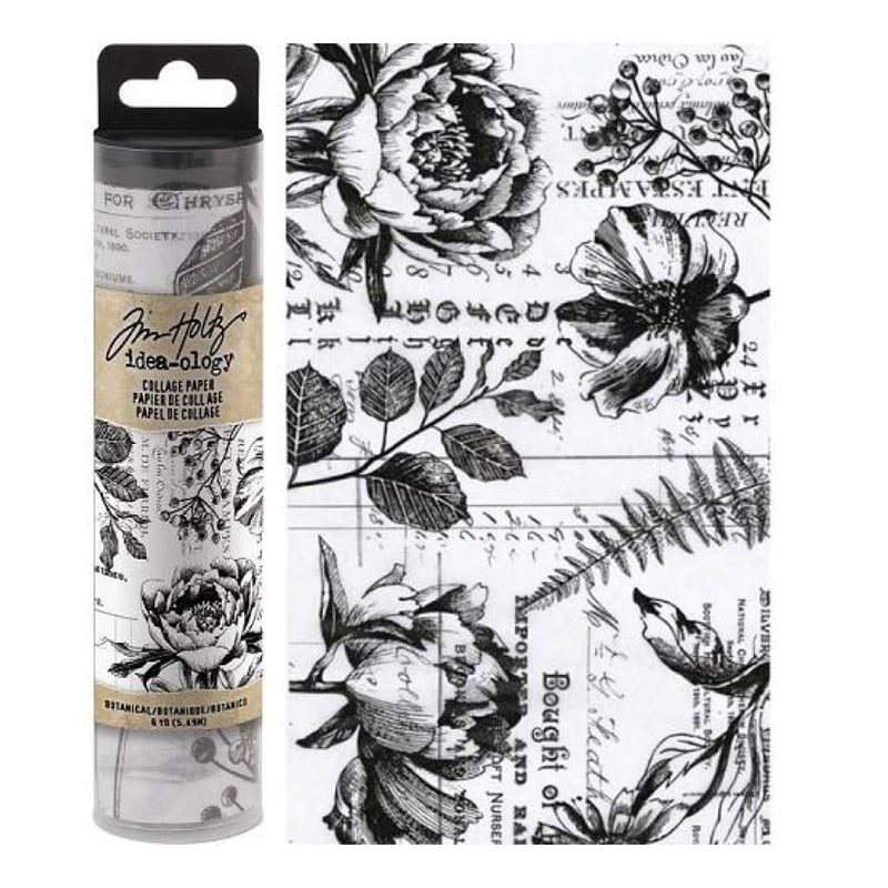 Tim Holtz - Idea-Ology Collage Paper 6yds Botanical