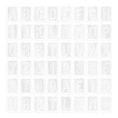 Tim Holtz - Idea-Ology Transparent Alpha Tiles 48 pack Christmas, White 1.25 inch X1.75 inch*