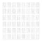 Tim Holtz - Idea-Ology Transparent Alpha Tiles 48 pack Christmas, White 1.25 inch X1.75 inch