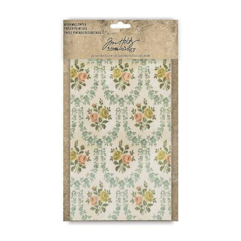 Tim Holtz - Idea-Ology Worn Wallpaper 5inch X8inch 24 pack