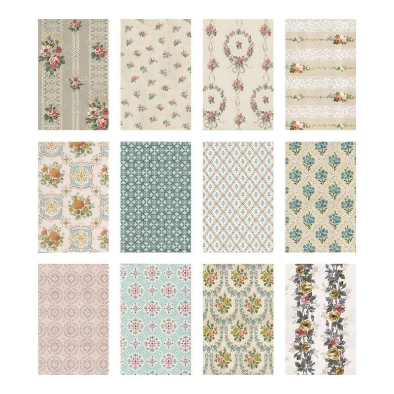 Tim Holtz - Idea-Ology Worn Wallpaper 5inch X8inch 24 pack