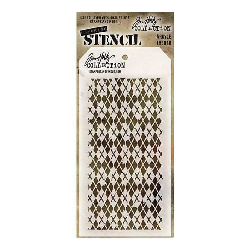 Tim Holtz Layered Stencil 4.125Inch X8.5Inch  - Argile