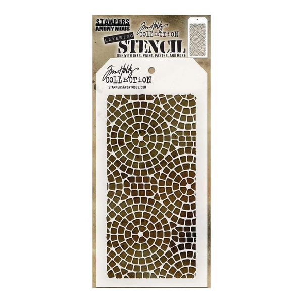 Tim Holtz Layered Stencil 4.125X8.5 - Mosaic