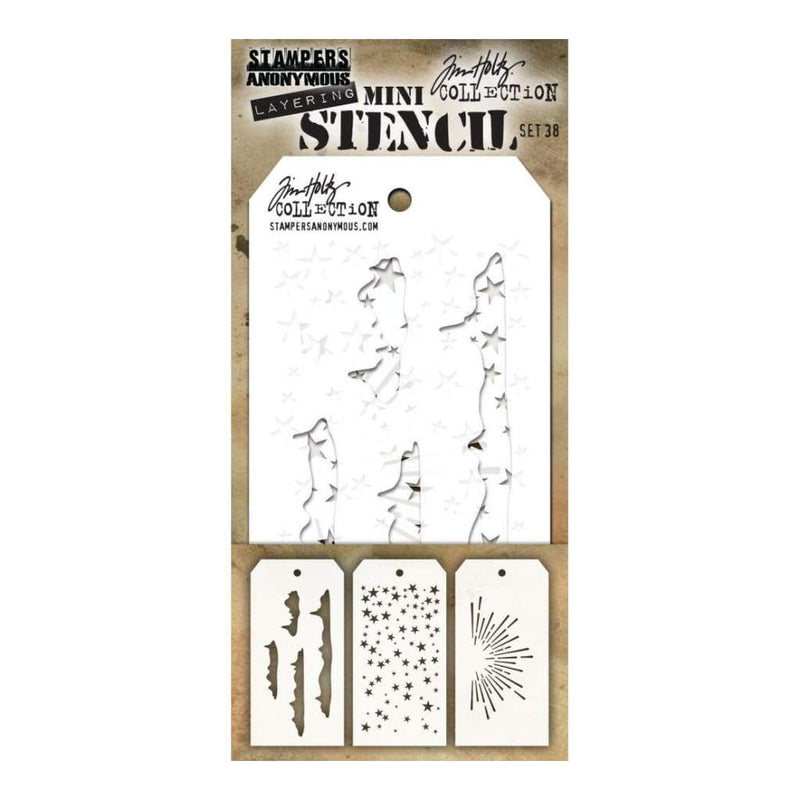 Tim Holtz Mini Layered Stencil Set 3 pack - Set