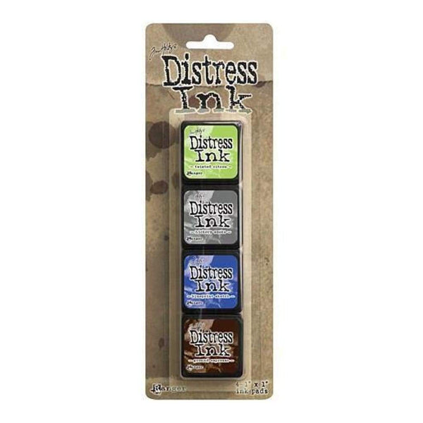 Tim Holtz/Ranger - Distress Mini Ink Pads 4 Pack - Kit 14