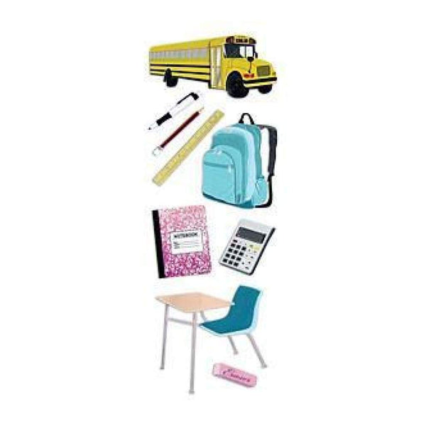 Touch Of Jolee's Dimensional Stickers Back To School