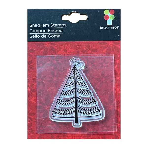 Imaginisce Clear Acrylic Stamp - Christmas Tree
