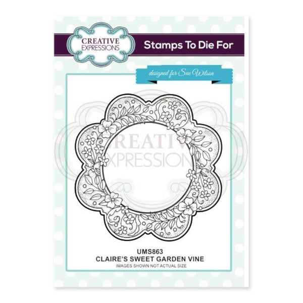 Creative Expressions - Claires Sweet Garden Vine Pre Cut Stamp Set Co-ord with CED4365