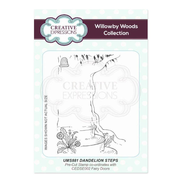 Creative Expressions - Dandelion Steps A6 Pre Cut Rubber Stamp