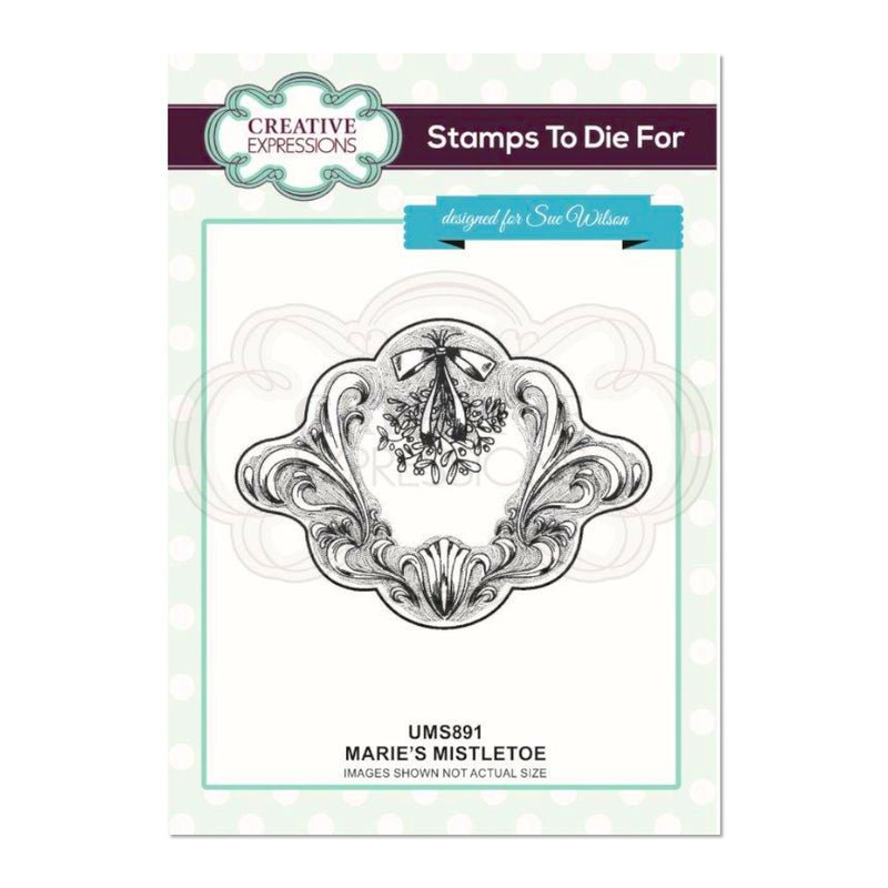 Creative Expressions - Marie's Mistletoe Pre Cut Stamp