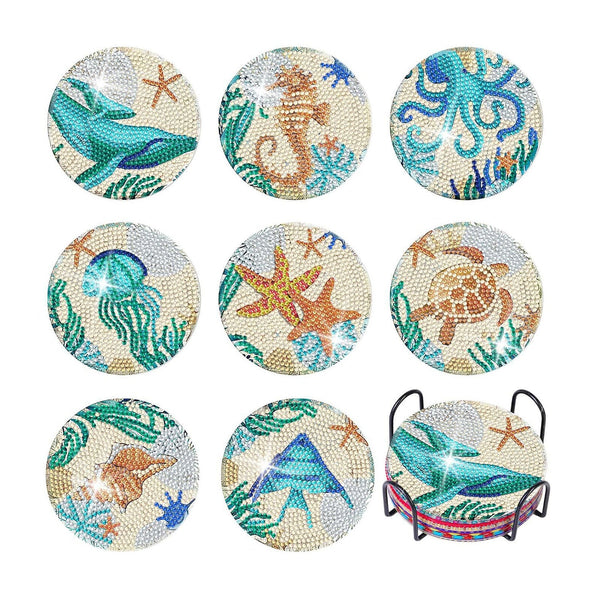 Poppy Crafts Diamond Coaster Kit - Under The Sea