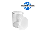 Universal Crafts Plastic Storage Cups with Lids - Pack of 4 - 38 x 53mm