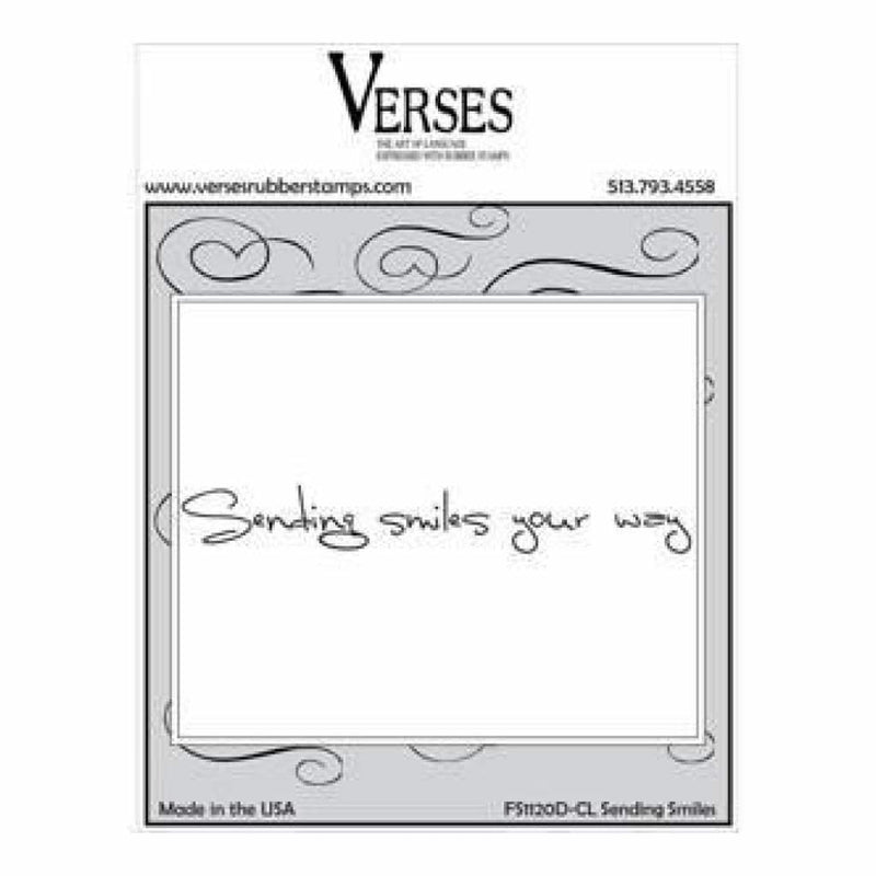 Verses Cling Stamp 4.5X6.5In - Sending Smiles